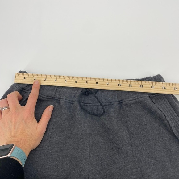 Hello Nite Leggings Joggers Burnout Women Sz Medium Cozy Gray Pull String Waist - Picture 11 of 13